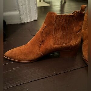 Marc Fisher Brown Suede Booties